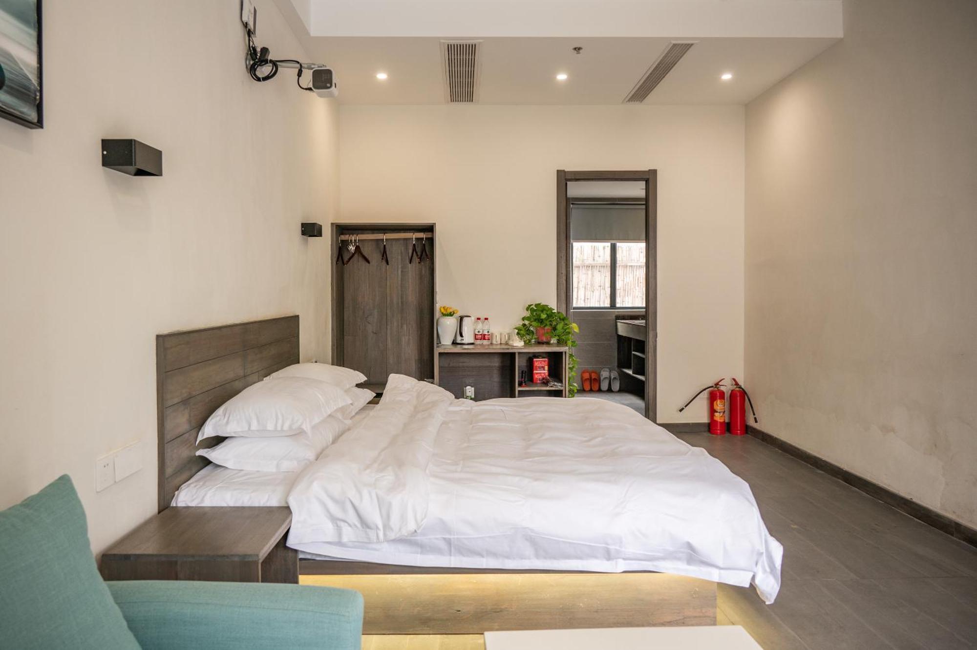 Tingjian Musu Private Soup Design Homestay - South Gate Of Wuzhen Xizha Scenic Area Tongxiang Esterno foto