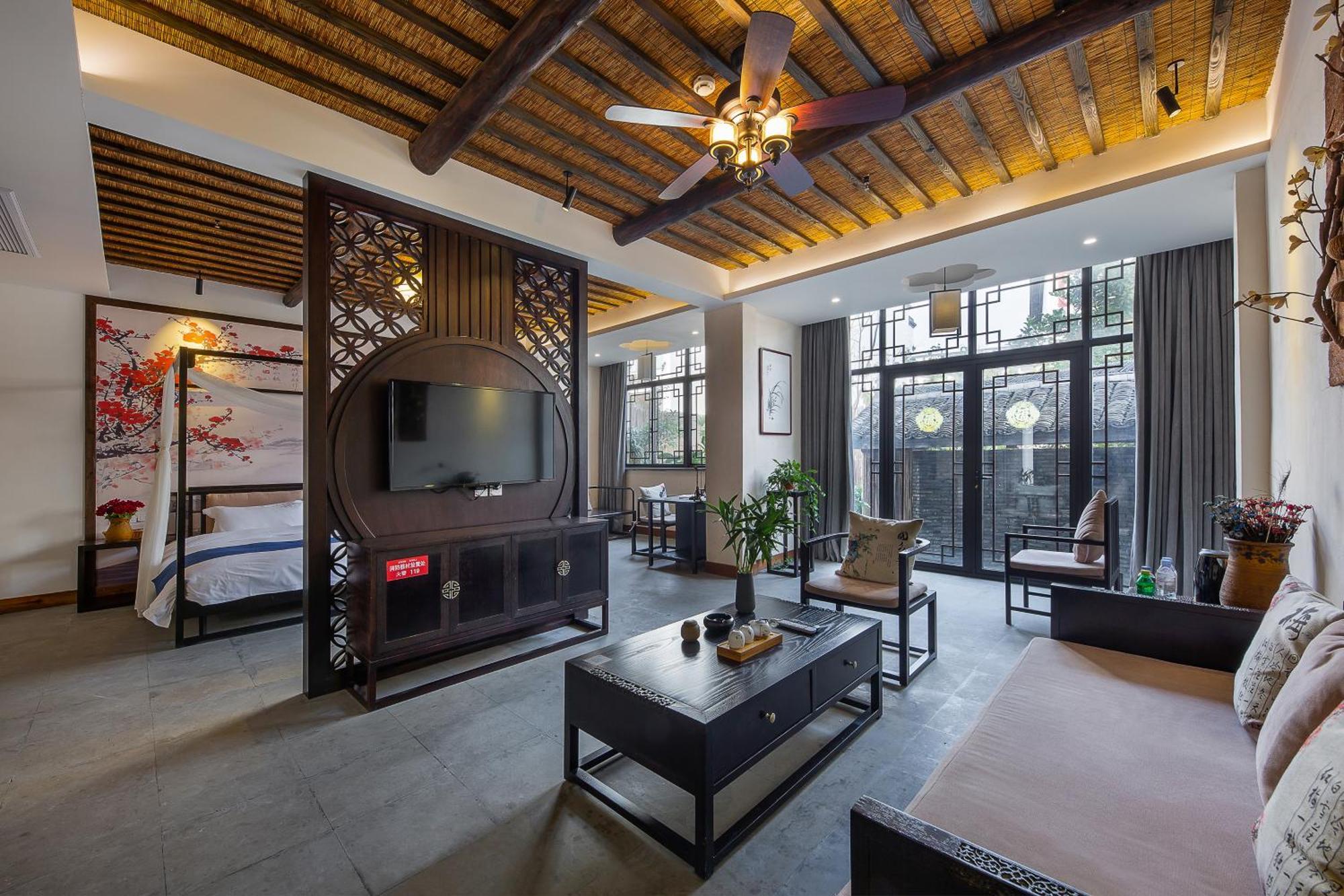 Tingjian Musu Private Soup Design Homestay - South Gate Of Wuzhen Xizha Scenic Area Tongxiang Esterno foto