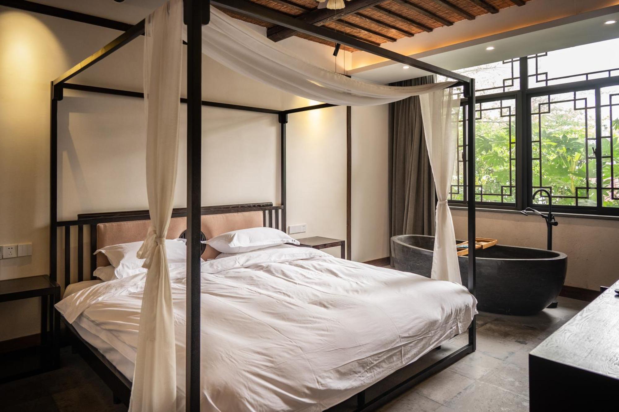 Tingjian Musu Private Soup Design Homestay - South Gate Of Wuzhen Xizha Scenic Area Tongxiang Esterno foto