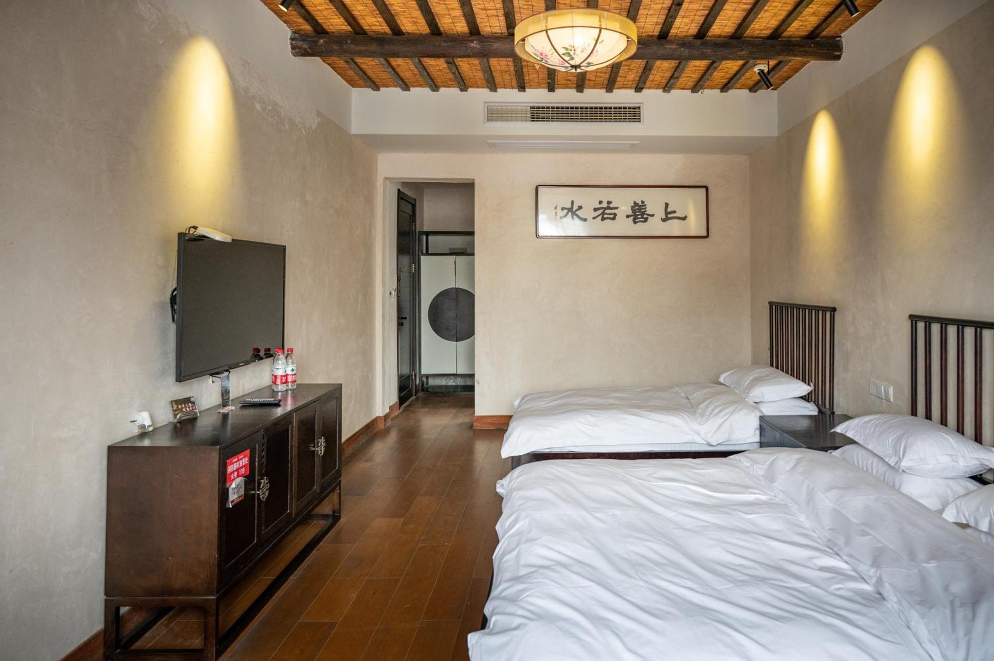 Tingjian Musu Private Soup Design Homestay - South Gate Of Wuzhen Xizha Scenic Area Tongxiang Esterno foto